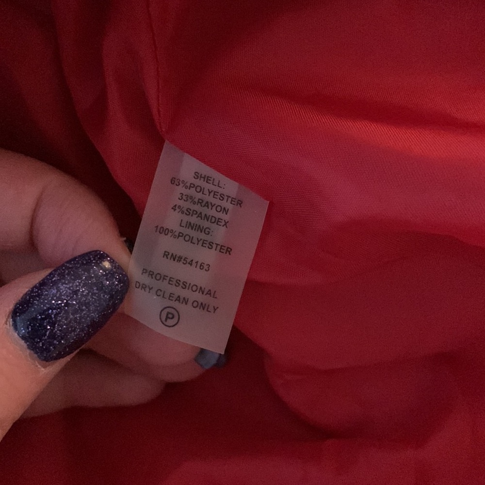 Red Calvin Klein Midi/trim fit & Flare Dress - Picture 13 of 13